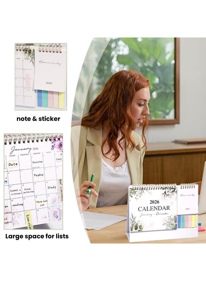 تقويم جداري شهري 2026 مع واقيات زوايا، قائمة مهام وملاحظات، مخطط شهري للعام الجديد، تقويم شهري كبير للمنزل والمكتب (تقويم مكتبي) - Image 3